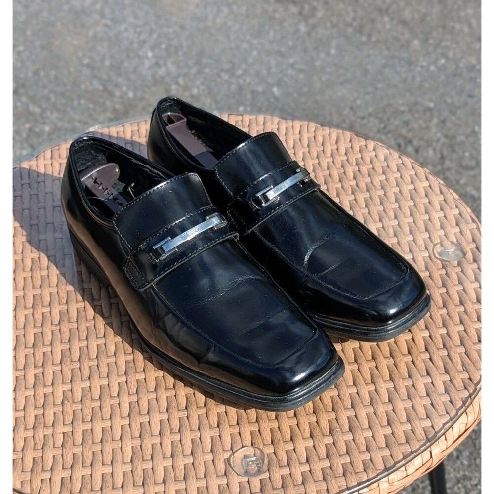 Quiet Luxury Liz Claiborne Moroso Black Leather Loafers Leather Men's 10.5